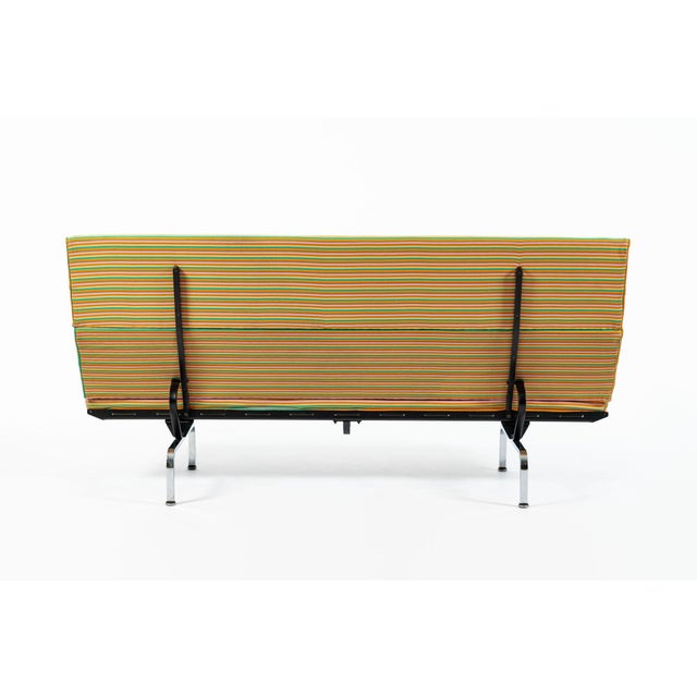 Eames Sofa Compact for Herman Miller, Alexander Girard Maharam Striped Fabric, 2 Available For Sale In Detroit - Image 6 of 17