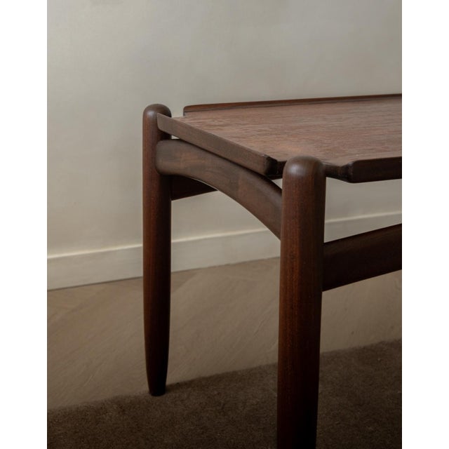 Brown Vintage Teak Coffee Table, 1960s For Sale - Image 8 of 13