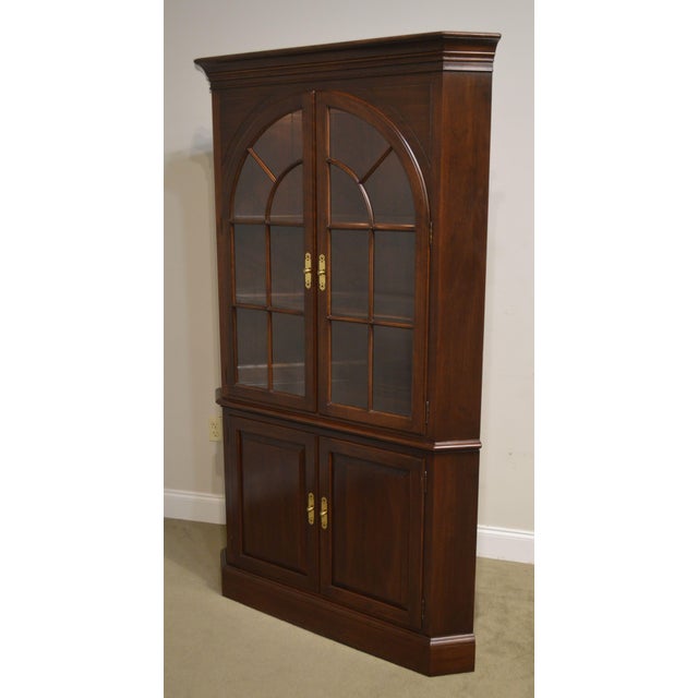Ethan Allen Court Cherry Traditional Corner Chairish