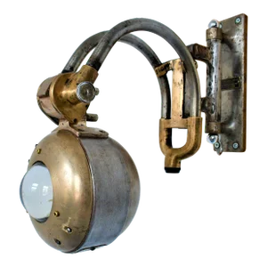 19th Century Spotlight Sconce in Gun Metal Finish