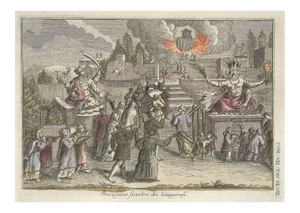 Japanese Funeral Procession - by G. Pivati - 1746-1751 1746-1751
