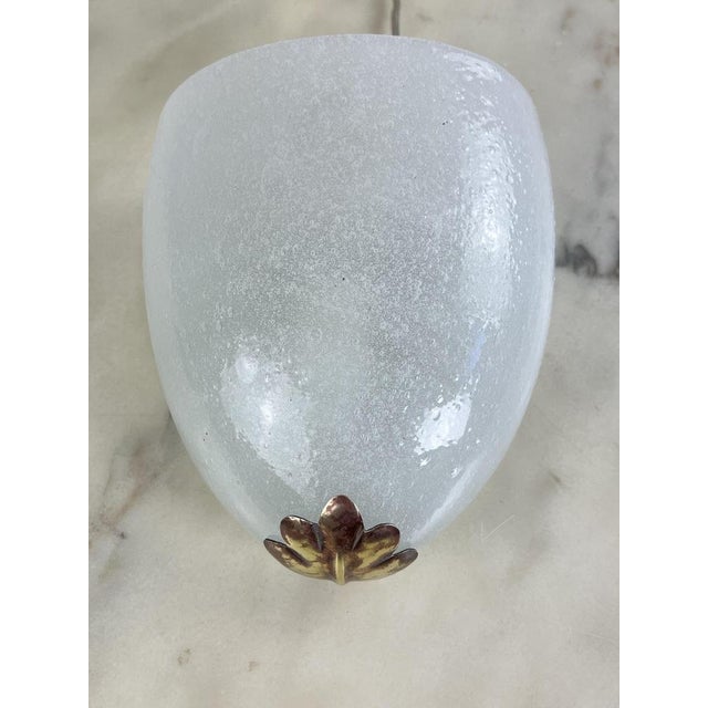 Mid-Century Wall Lamp in Murano Glass and Brass in the style of Hercules Barovier, 1950s For Sale - Image 14 of 14