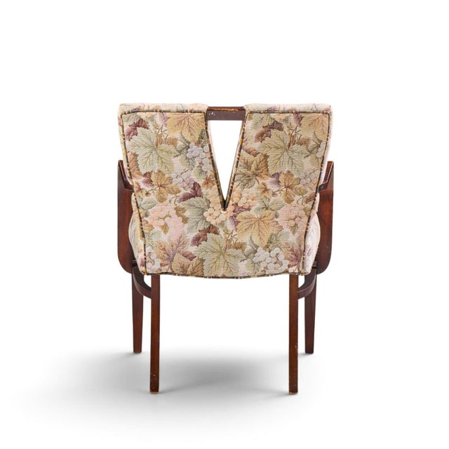 Paul Frankl Corset Mid Century Mahogany Dining Chairs - Set of 6 For Sale - Image 14 of 17