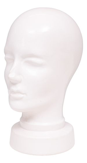 White Ceramic Mannequin Head, Germany, 1970s