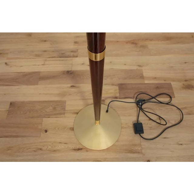 Wood Spanish Art Deco Style Floor Lamp, 1990s For Sale - Image 7 of 13