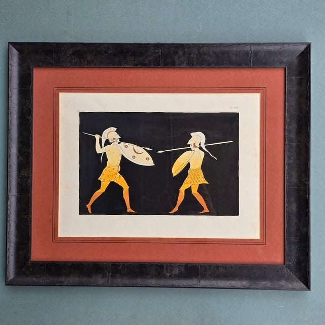 Pompeiane, 1800s, Etchings, Framed, Set of 2 For Sale - Image 13 of 18