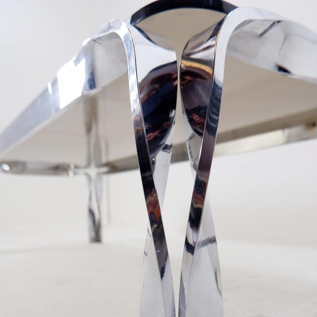 Metal Rectangular Coffee Table attributed to Roger Sprunger for Dunbar, 1960s For Sale - Image 7 of 16