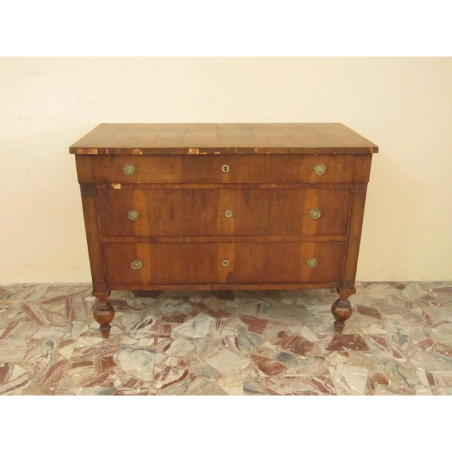 Italian Walnut Chest of Drawers For Sale - Image 9 of 12