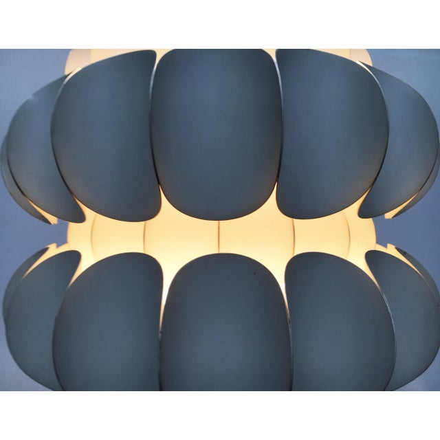 Mid-Century Swiss White Metal Pendant Lamp by H. Zender for Temde For Sale - Image 11 of 18