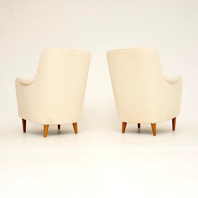 1960s Vintage Swedish Samsas Armchairs from Carl Malmsten, 1960s, Set of 2 For Sale - Image 5 of 8