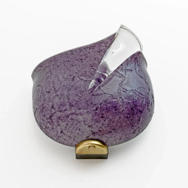 Gold Modern Italian Mila Schon Murano Glass Sconces from Zonca, 1980s, Set of 2 For Sale - Image 8 of 13