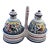 Vintage Italian Hand-Painted Oil & Vinegar Cruet Set For Sale