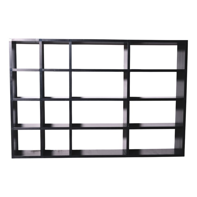 Black Modular Bookcase by Giulio A. Polvara for Kartell, 1970s For Sale