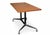 Walnut & Steel Counter Height Table with Rectangular Top on Twin Supports by Charles & Ray Eames for Herman Miller, 1970s For Sale - Image 9 of 10