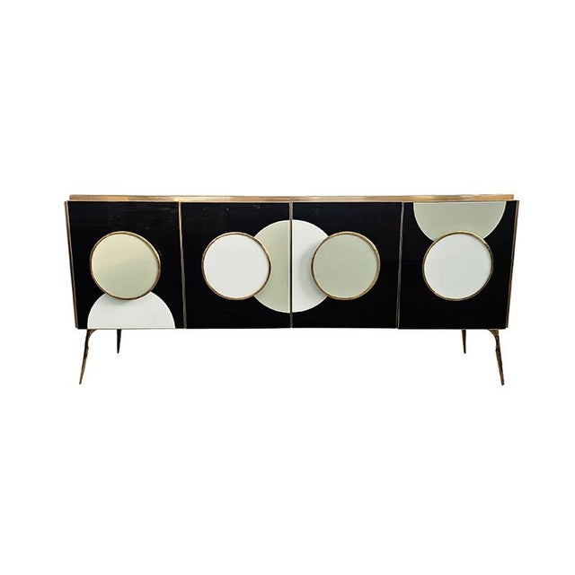 Vintage Backlit Four-Door Sideboard, 1980s For Sale - Image 9 of 9