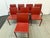 Italian Oxblood Leather Dining Side Chairs, Set of Eight For Sale - Image 4 of 12