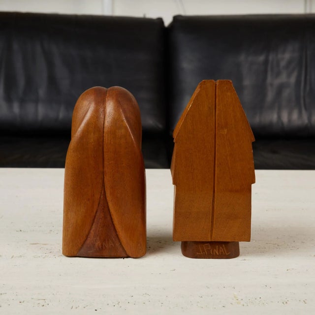 Wooden Native American Busts - a Pair For Sale In Los Angeles - Image 6 of 13