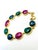 Bochic "Rough Cut" Natural Emeralds, Sapphires & Rubies Set In 18K Gold & Silver For Sale - Image 13 of 18