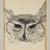 Illustration Vintage Pen and Ink Owl Drawing in Silver Frame For Sale - Image 3 of 8