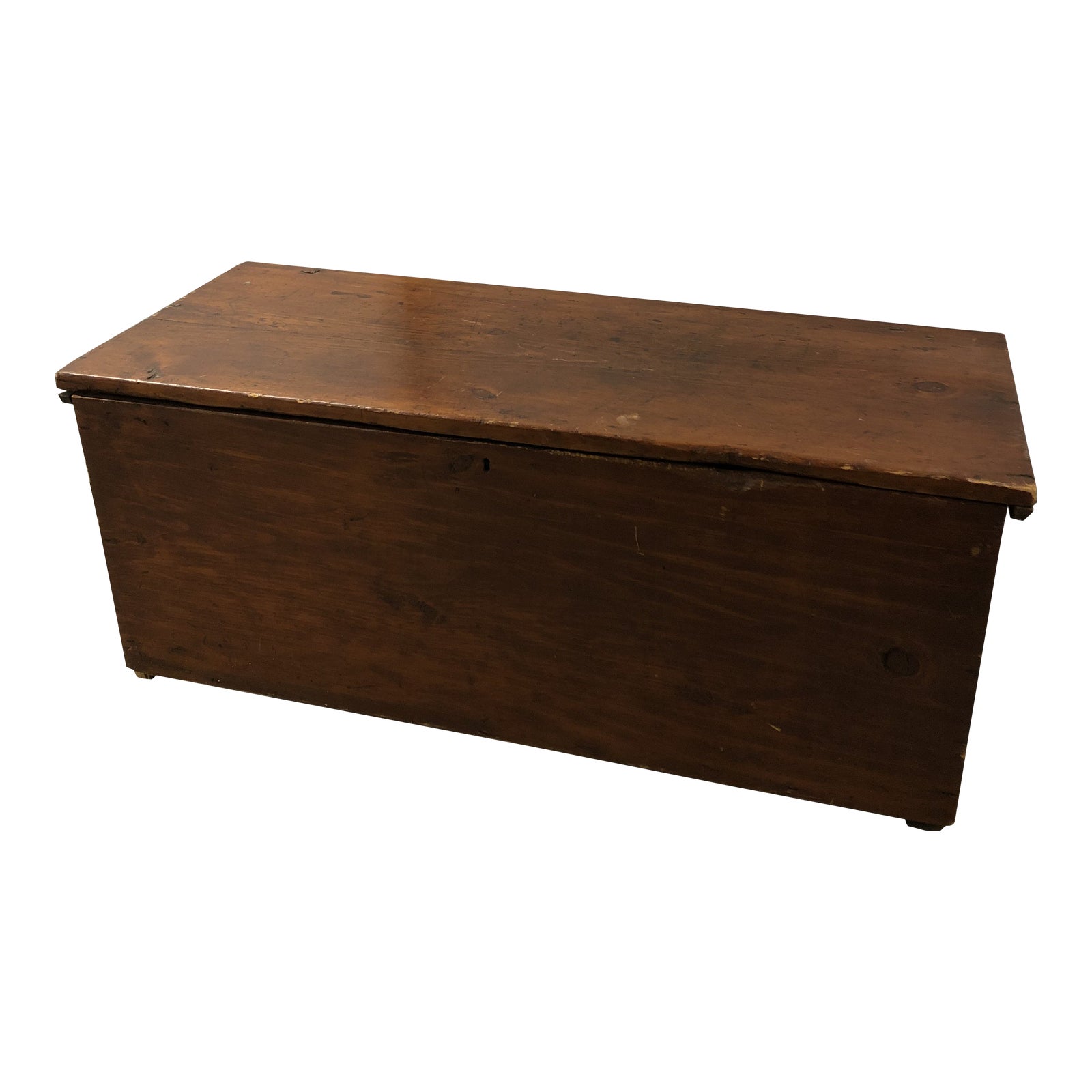 20th Century Rustic Wooden Blanket Chest Chairish