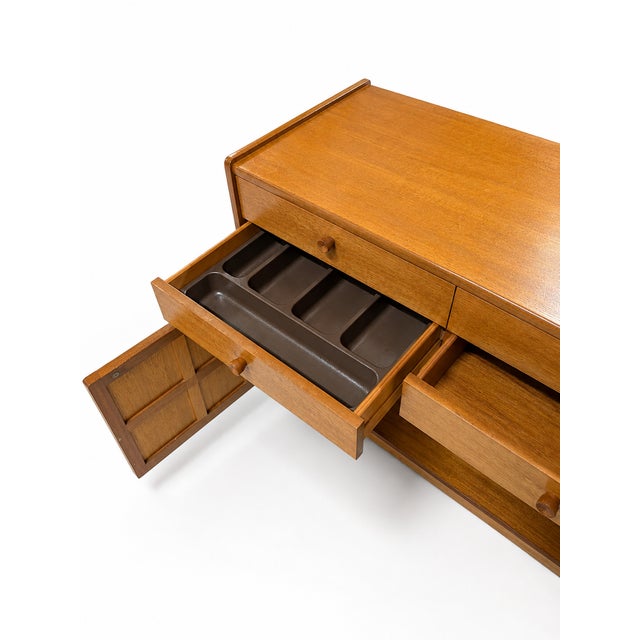 Brown Vintage Nathans Squares Sideboard, 1960s For Sale - Image 8 of 13