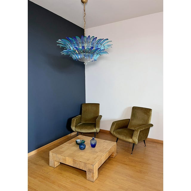 Murano Palmette Chandelier, 1990s For Sale - Image 11 of 18