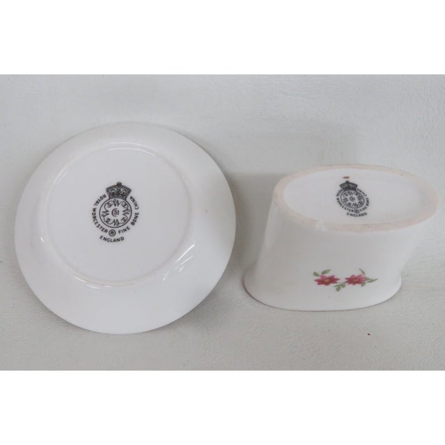 Royal Worcester Bone China 2pc Box Set Bournemouth Pin Dish and Posy Vase 4954b For Sale - Image 12 of 14