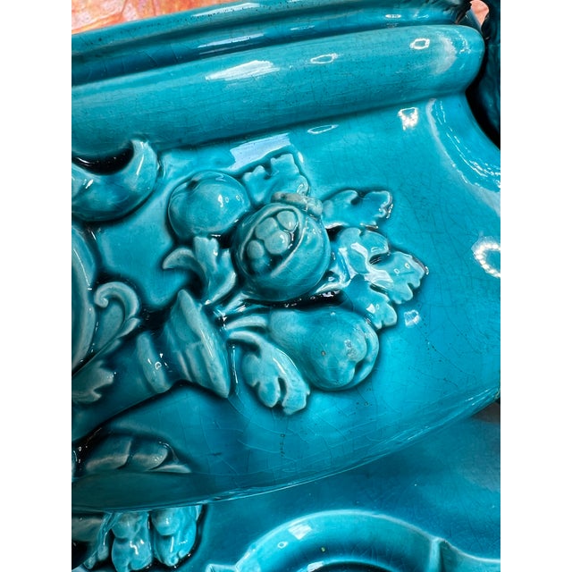 Large Slip Planter from Jules Vieillard Bordeaux, 19th Century For Sale - Image 10 of 18