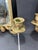 Classical Roman Pair of Antique Bronze Lion Head Figural Mirrored Candle Sconces For Sale - Image 3 of 8