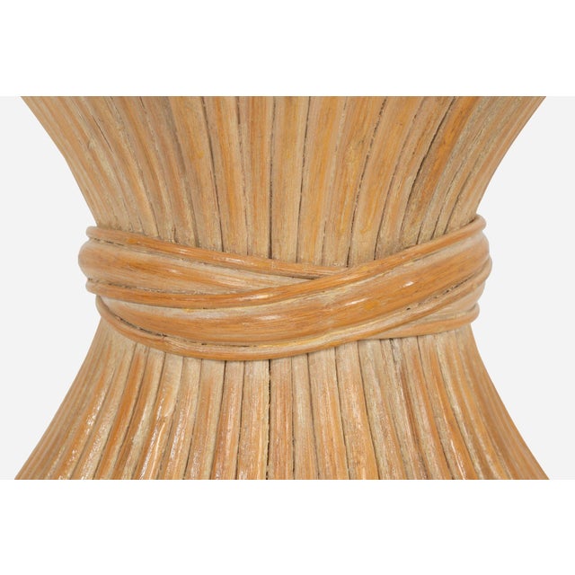 John McGuire “Sheaf of Wheat” End Table 1975c. For Sale - Image 4 of 7