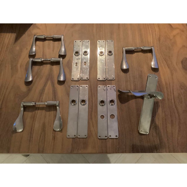 Mid-Century Modern Door Handle in the style of Hans Agne Jacobsen, Set of 5 For Sale - Image 3 of 7