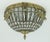 Metal Large Ceiling Lamp in Glass and Crystals, 1960s For Sale - Image 7 of 11