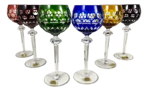 Vintage Barthmann Crystal Wine Glasses, West Germany, 1960s, Set of 6