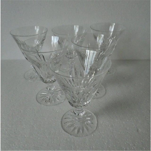 1980s Vintage Waterford Eileen Crystal Stemmed Glasses- Set of 6 For Sale - Image 5 of 5