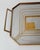 Mid-Century Octagonal Stainless Steel Tray with Brass Rim, 1970s For Sale - Image 5 of 12