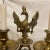 Mid 1700s Duchy of Warsaw Polish Brass 4 light Candelabra. Possibly Judaica. Central cup supports a figural eagle with...