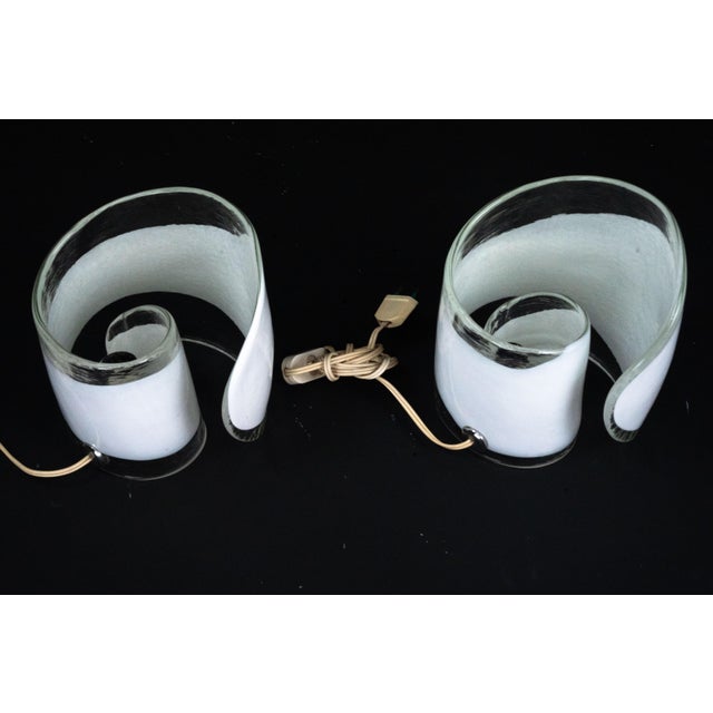 Murano Glass Table Lamps from La Murrina, Italy, 1970s, Set of 2 For Sale - Image 9 of 11