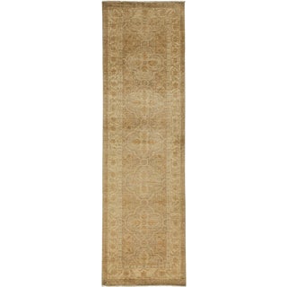 Oushak Hand Knotted Runner - 3'2" X 10'6" For Sale