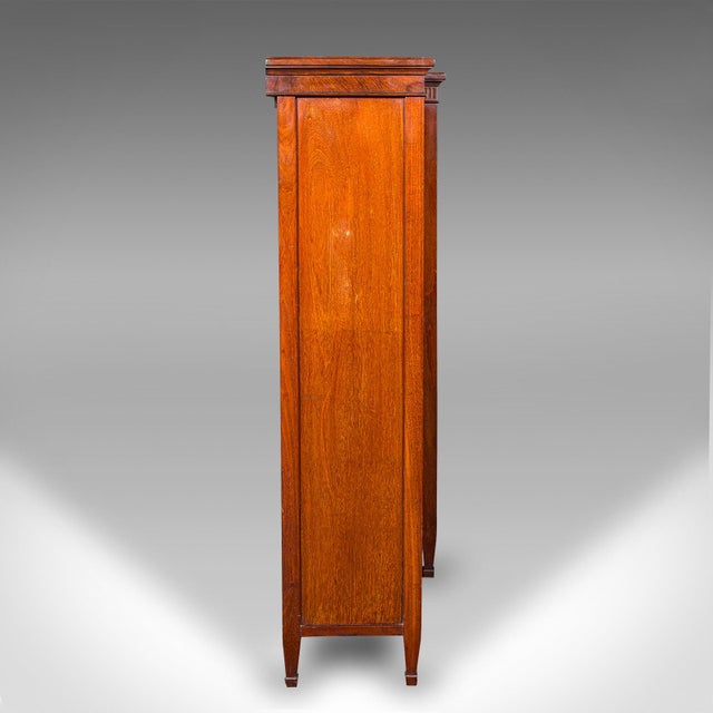 Late 19th Century Large Antique Breakfront Bookcase, English, Cabinet, Georgian Revival, Victorian For Sale - Image 5 of 10