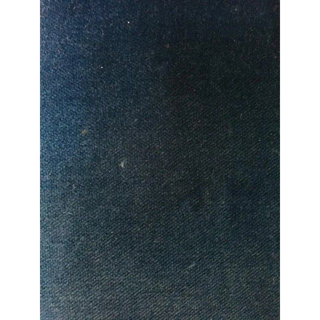 1980s Vintage Velvet & Steel 2-Seater Sofa, 1980s For Sale - Image 5 of 13