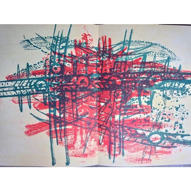 Modern Wifredo Lam, Geneva, 1963, Double-Sided Lithograph For Sale - Image 3 of 5