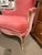 Cerise Late 19th Century A Pair, French Provincial Bergere Chairs For Sale - Image 8 of 9