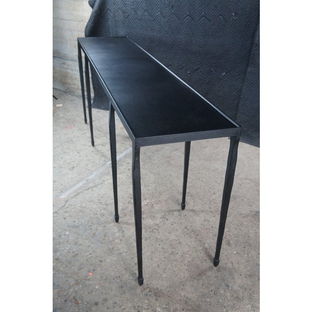 Bernhardt Late 20th Century Bernhardt Silviano Heavy Cast Iron Entry Console Sofa Table For Sale - Image 4 of 12