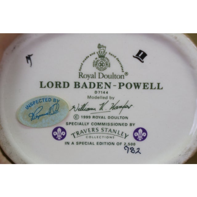1990s English Royal Doulton Lord Baden-Powell Boy Scout Founder Toby Character Jug For Sale - Image 10 of 12
