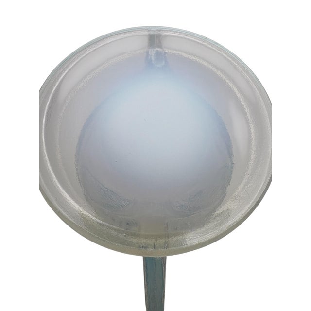 French Art Deco Pierre D’Avesn White Opalescent Glass Vase For Sale - Image 12 of 12