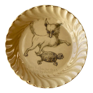 Antique 1888 Rookwood Pottery Plate, Edward Cranch, Uncle Remus Plantation Tales