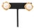 Modernist Mabe Pearl and Diamond 14k Yellow Gold Earrings For Sale