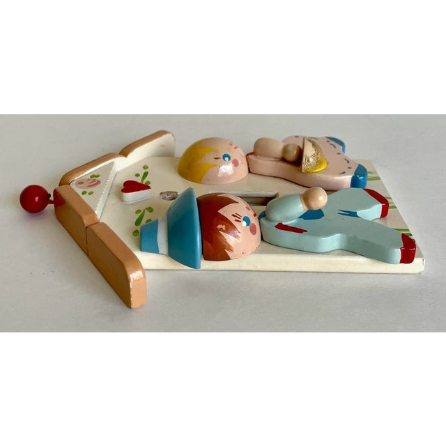 1980's Kiddie Wood Light Switch Cover and Wall Decor For Sale - Image 10 of 13