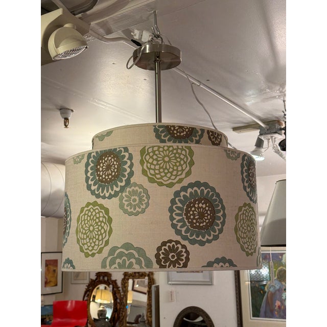 Lotus Blue Abba Double Light Pendant For Sale - Image 12 of 12