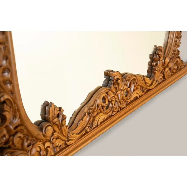 Mediterranean Pardalis Handcrafted Walnut Mirror For Sale - Image 3 of 10